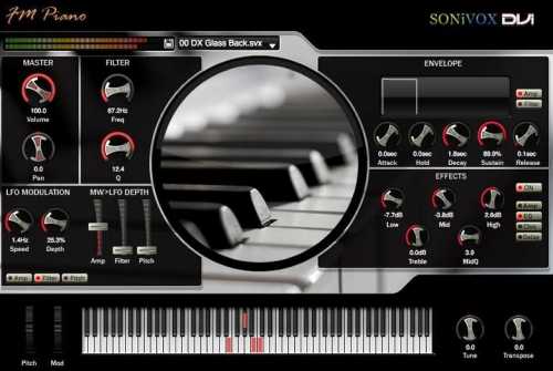 virtual midi piano keyboard with vst